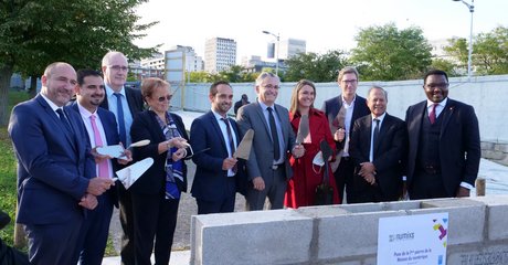 Retour sur la pose de la 1re pierre de la Station numixs, Maison du numérique 